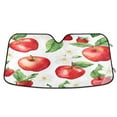 thumbnail image 1 of Yayeee Car Windshield Sun Shade Universal Fit Front Visor Protector, White Apple Pattern, 1 of 8