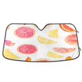 thumbnail image 1 of Yayeee Car Windshield Sun Shade Universal Fit Front Visor Protector, White Grapefruit Slices, 1 of 8