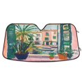thumbnail image 1 of Yayeee Car Windshield Sun Shade Universal Fit Front Visor Protector, Window Scene, 1 of 8