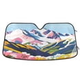 thumbnail image 1 of Yayeee Car Windshield Sun Shade Universal Fit Front Visor Protector, Abstract Mountain, 1 of 8