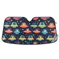 thumbnail image 1 of Yayeee Car Windshield Sun Shade Universal Fit Front Visor Protector, Cartoon Space Cat, 1 of 8