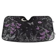 thumbnail image 1 of Yayeee Car Windshield Sun Shade Universal Fit Front Visor Protector, Gothic Floral Print, 1 of 8