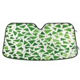 thumbnail image 1 of Yayeee Car Windshield Sun Shade Universal Fit Front Visor Protector, Green Dot Triangles Pattern, 1 of 8