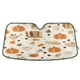 thumbnail image 1 of Yayeee Car Windshield Sun Shade Universal Fit Front Visor Protector, Orange Fall Pumpkin, 1 of 8