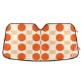 thumbnail image 1 of Yayeee Car Windshield Sun Shade Universal Fit Front Visor Protector, Orange Geometric Circles, 1 of 8