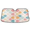 thumbnail image 1 of Yayeee Car Windshield Sun Shade Universal Fit Front Visor Protector, Pink Abstract Pattern, 1 of 8