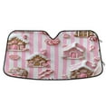 thumbnail image 1 of Yayeee Car Windshield Sun Shade Universal Fit Front Visor Protector, Pink Gingerbread Houses, 1 of 8