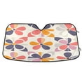 thumbnail image 1 of Yayeee Car Windshield Sun Shade Universal Fit Front Visor Protector, Purple Retro Flower, 1 of 8