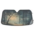 thumbnail image 1 of Yayeee Car Windshield Sun Shade Universal Fit Front Visor Protector, Retro Forest, 1 of 8