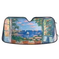 thumbnail image 1 of Yayeee Car Windshield Sun Shade Universal Fit Front Visor Protector, Sea Window, 1 of 8