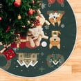 thumbnail image 1 of Yayeee Christmas Tree Skirt 35 inches for Xmas Tree Holiday Party Decoration, Green Christmas, 1 of 6