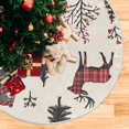 thumbnail image 1 of Yayeee Christmas Tree Skirt 47 inches for Xmas Tree Holiday Party Decoration, Beige Christmas Plaid, 1 of 6