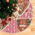 thumbnail image 1 of Yayeee Christmas Tree Skirt 47 inches for Xmas Tree Holiday Party Decoration, Brown Gingerbread Houses, 1 of 6