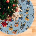 thumbnail image 1 of Yayeee Christmas Tree Skirt 47 inches for Xmas Tree Holiday Party Decoration, Cartoon Hockey Pattern, 1 of 6