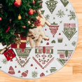 thumbnail image 1 of Yayeee Christmas Tree Skirt 47 inches for Xmas Tree Holiday Party Decoration, Green Nordic Christmas, 1 of 6