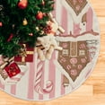 thumbnail image 1 of Yayeee Christmas Tree Skirt 47 inches for Xmas Tree Holiday Party Decoration, Pink Candy House, 1 of 6