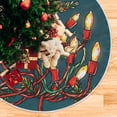 thumbnail image 1 of Yayeee Christmas Tree Skirt 47 inches for Xmas Tree Holiday Party Decoration, Red Christmas Light, 1 of 6