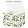 thumbnail image 1 of Yayeee Collapsible Cube Storage Bin with Lid Fabric Closet Decorative Basket with Handles, Beige Floral Pattern, 1 of 7