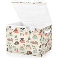 thumbnail image 1 of Yayeee Collapsible Cube Storage Bin with Lid Fabric Closet Decorative Basket with Handles, Cartoon Dog Reading Pattern, 1 of 7