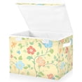 thumbnail image 1 of Yayeee Collapsible Cube Storage Bin with Lid Fabric Closet Decorative Basket with Handles, Colorful Flower, 1 of 7