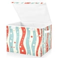 thumbnail image 1 of Yayeee Collapsible Cube Storage Bin with Lid Fabric Closet Decorative Basket with Handles, Light Blue Pattern, 1 of 7