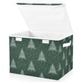 thumbnail image 1 of Yayeee Collapsible Cube Storage Bin with Lid Fabric Closet Decorative Basket with Handles, New Year Tree Pattern, 1 of 7