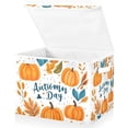 thumbnail image 1 of Yayeee Collapsible Cube Storage Bin with Lid Fabric Closet Decorative Basket with Handles, Pumpkins Pattern, 1 of 7