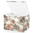 thumbnail image 1 of Yayeee Collapsible Cube Storage Bin with Lid Fabric Closet Decorative Basket with Handles, Red Mountain Pattern, 1 of 7