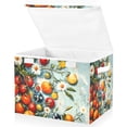 thumbnail image 1 of Yayeee Collapsible Cube Storage Bin with Lid Fabric Closet Decorative Basket with Handles, Red Tomatoes, 1 of 7