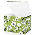 thumbnail image 1 of Yayeee Collapsible Cube Storage Bin with Lid Fabric Closet Decorative Basket with Handles, Retro Floral, 1 of 7
