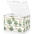 thumbnail image 1 of Yayeee Collapsible Cube Storage Bin with Lid Fabric Closet Decorative Basket with Handles, Watercolor Horses Pattern, 1 of 7