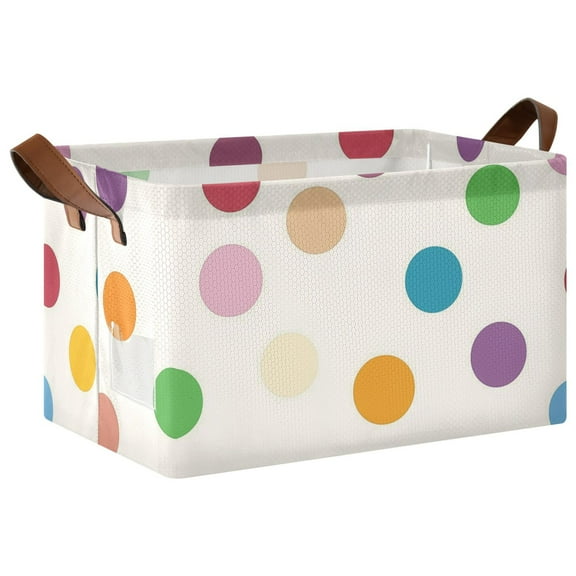 Yayeee Collapsible Fabric Cube Storage Bins Waterproof Cloth Laundry Hamper with Handles Basket 1-Pack