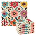 thumbnail image 1 of Yayeee 6 Pack Kitchen Dish Cloths for Washing Dishes Soft Absorbent Microfiber Towels, Colorful Flowers, 1 of 9