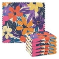 thumbnail image 1 of Yayeee 6 Pack Kitchen Dish Cloths for Washing Dishes Soft Absorbent Microfiber Towels, Colorful Painted Flowers Pattern, 1 of 9
