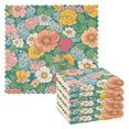 thumbnail image 1 of Yayeee 6 Pack Kitchen Dish Cloths for Washing Dishes Soft Absorbent Microfiber Towels, Floral Pattern, 1 of 9