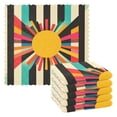thumbnail image 1 of Yayeee 6 Pack Kitchen Dish Cloths for Washing Dishes Soft Absorbent Microfiber Towels, Geometric Sun, 1 of 9