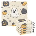 thumbnail image 1 of Yayeee 6 Pack Kitchen Dish Cloths for Washing Dishes Soft Absorbent Microfiber Towels, Halloween Black Pumpkins, 1 of 9