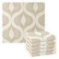 thumbnail image 1 of Yayeee 6 Pack Kitchen Dish Cloths for Washing Dishes Soft Absorbent Microfiber Towels, Light Brown Pattern, 1 of 9
