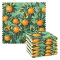 thumbnail image 1 of Yayeee 6 Pack Kitchen Dish Cloths for Washing Dishes Soft Absorbent Microfiber Towels, Orange Tree Pattern, 1 of 9