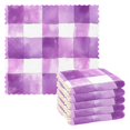 thumbnail image 1 of Yayeee 6 Pack Kitchen Dish Cloths for Washing Dishes Soft Absorbent Microfiber Towels, Purple and White Pattern, 1 of 9