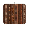 thumbnail image 1 of Yayeee Dish Drying Mat for Kitchen Counter 16"x18" Microfiber Absorbent Pad, Brown Tribal Pattern, 1 of 7
