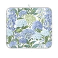 thumbnail image 1 of Yayeee Dish Drying Mat for Kitchen Counter 16"x18" Microfiber Absorbent Pad, Vibrant Hydrangeas Pattern, 1 of 7