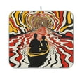 thumbnail image 1 of Yayeee Dish Drying Mat for Kitchen Counter 16"x18" Microfiber Absorbent Pad, Abstract Boat Ride, 1 of 7