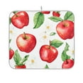 thumbnail image 1 of Yayeee Dish Drying Mat for Kitchen Counter 16"x18" Microfiber Absorbent Pad, White Apple Pattern, 1 of 7