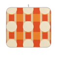 thumbnail image 1 of Yayeee Dish Drying Mat for Kitchen Counter 16"x18" Microfiber Absorbent Pad, Beige Geometric Circles, 1 of 7