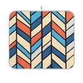 thumbnail image 1 of Yayeee Dish Drying Mat for Kitchen Counter 16"x18" Microfiber Absorbent Pad, Blue Geometric, 1 of 7