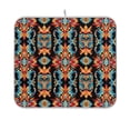 thumbnail image 1 of Yayeee Dish Drying Mat for Kitchen Counter 16"x18" Microfiber Absorbent Pad, Blue Geometric, 1 of 7