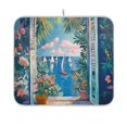 thumbnail image 1 of Yayeee Dish Drying Mat for Kitchen Counter 16"x18" Microfiber Absorbent Pad, Blue Sea, 1 of 7