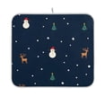 thumbnail image 1 of Yayeee Dish Drying Mat for Kitchen Counter 16"x18" Microfiber Absorbent Pad, Christmas Whimsy, 1 of 7