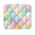 thumbnail image 1 of Yayeee Dish Drying Mat for Kitchen Counter 16"x18" Microfiber Absorbent Pad, Colorful Geometric, 1 of 7